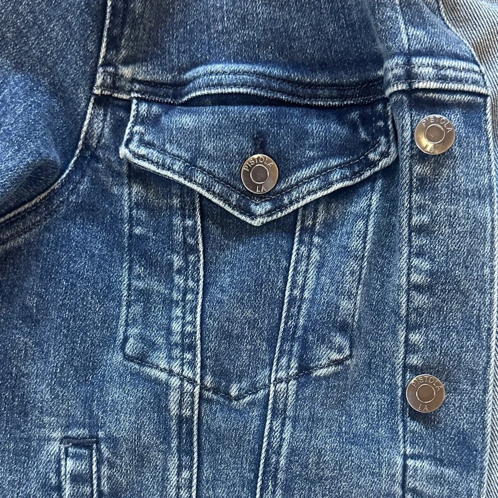 Pistola Womens Denim Jacket - Dark Blue size large - Picture 3 of 6